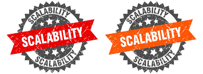 Fototapeta premium scalability band sign. scalability grunge stamp set