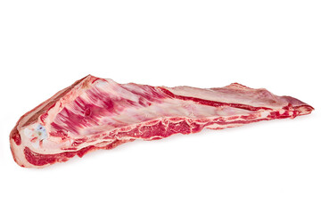 Fresh raw lamb breast and flap isolated on white © boomeart