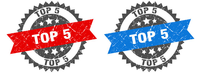 top 5 band sign. top 5 grunge stamp set