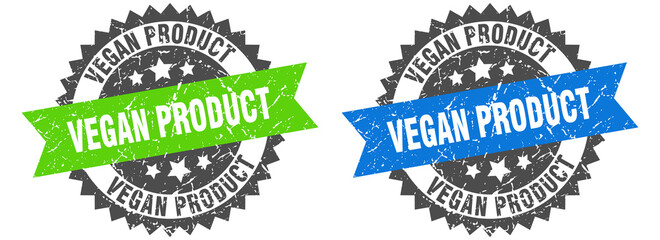 vegan product band sign. vegan product grunge stamp set