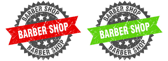 barber shop band sign. barber shop grunge stamp set