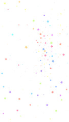 Festive bold confetti. Celebration stars. Colorful