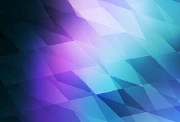 Dark Pink, Blue vector background in polygonal style.
