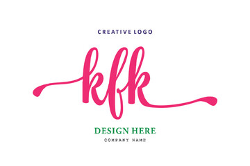 KFK lettering logo is simple, easy to understand and authoritative