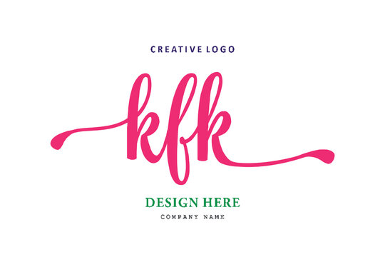 KFK lettering logo is simple, easy to understand and authoritative