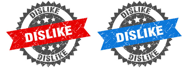 Obraz premium dislike band sign. dislike grunge stamp set