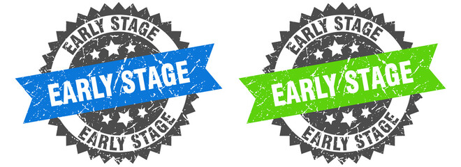 early stage band sign. early stage grunge stamp set