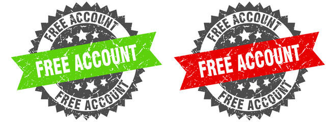 Obraz premium free account band sign. free account grunge stamp set