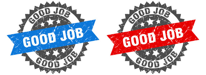 good job band sign. good job grunge stamp set