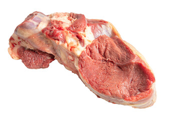 Fresh beef meat isolated on a white background.