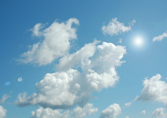 Cloudy sky background