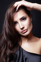 Fototapeta premium fashion beauty portrait of beautiful woman with Healthy Hair