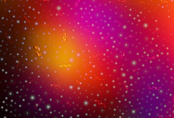 Dark Pink, Red vector background in Xmas style.