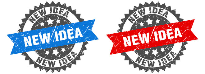 new idea band sign. new idea grunge stamp set