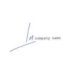 Initial ln beauty monogram and elegant logo design