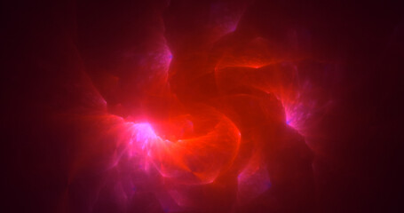 3D rendering abstract multicolor fractal light background