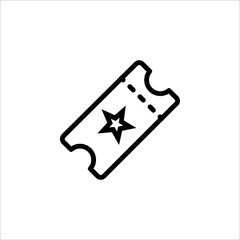 tiket vector icon 