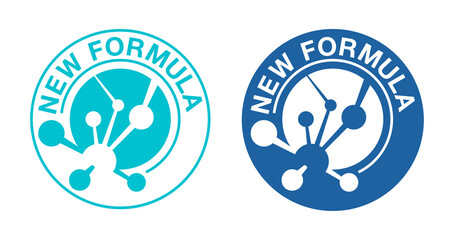 New Formula sticker with molecular cell inside