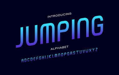 Obraz premium Sport alphabet fonts. Typography for a racing team, poster, banner, etc. Vector element or template A to Z