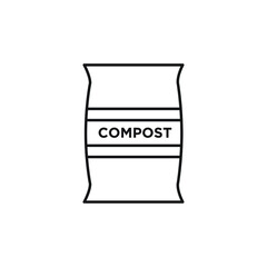 Compost icon design isolated on white background. vector illustration