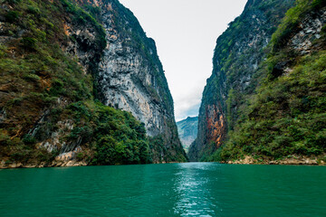 Ma Pi Leng Mountain view from Nho Que River, one of the most beautiful is a River in Vietnam