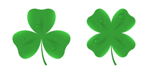 Trefoil clover icon. Shamrock. Vector.