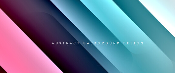 Fluid gradients with dynamic diagonal lines abstract background. Bright colors with dynamic light and shadow effects. Vector wallpaper or poster