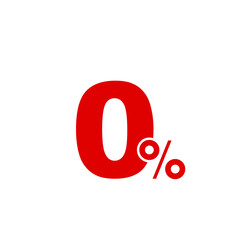 Zero percent icon