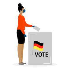 Vote Vector People Election Campaign Germany