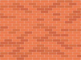 Brick wall pattern seamless background. Realistic decorative background. Vector illustration