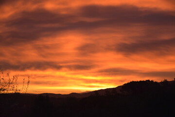 cielo rojo