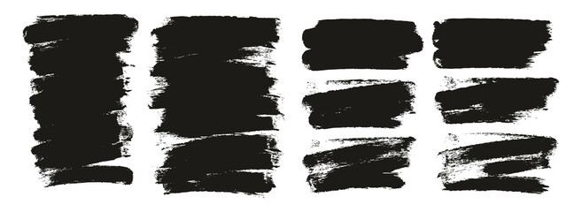 Round Sponge Thin Artist Brush Short Background Mix High Detail Abstract Vector Background Mix Set 