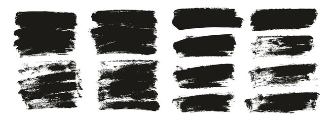 Round Sponge Thin Artist Brush Short Background Mix High Detail Abstract Vector Background Mix Set 