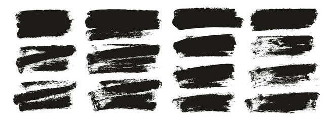 Round Sponge Thin Artist Brush Short Background Mix High Detail Abstract Vector Background Mix Set 