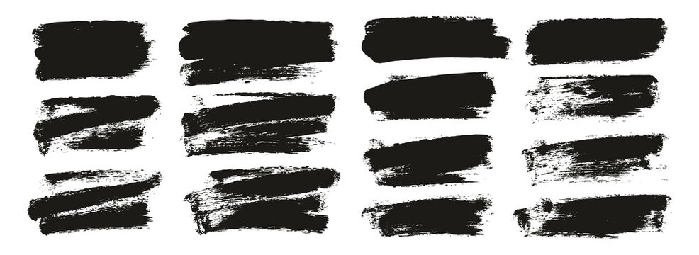 Round Sponge Thin Artist Brush Short Background Mix High Detail Abstract Vector Background Mix Set 