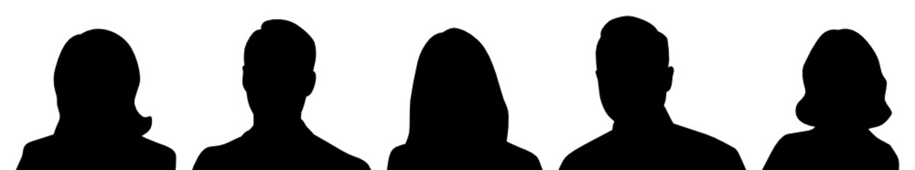 Business Menschen in Silhouette als Avatar © thingamajiggs