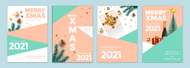 Naklejka premium Christmas Greeting card Design