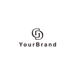 Obraz premium A simple and elegant GS logo that fits your business and uses the latest Adobe illustrations.