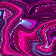 Vivid liquid digital art background with different colors shades in dynamic composition
