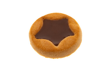 cookies with chocolate star isolated