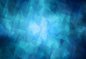 Light BLUE vector background in polygonal style.