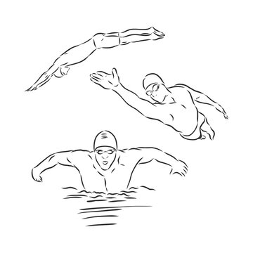 Swimmer Drawing Images – Browse 4,614 Stock Photos, Vectors, and Video |  Adobe Stock