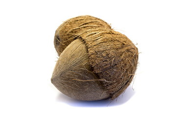 Coconut isolated on white background