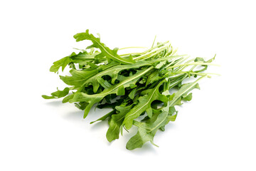 Arugula isolated on white background
