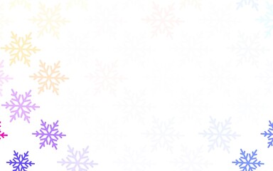 Light Blue, Yellow vector backdrop in holiday style.