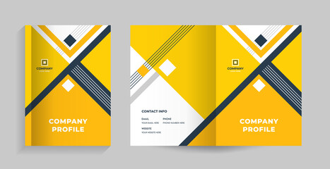 template layout design with cover page for company profile, annual report, brochure, 
flyer, leaflet, magazine, book, catalog, proposal, prospectus, portfolio, booklet, magazine, presentation  vector  - obrazy, fototapety, plakaty