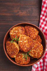 Juicy meat cutlets