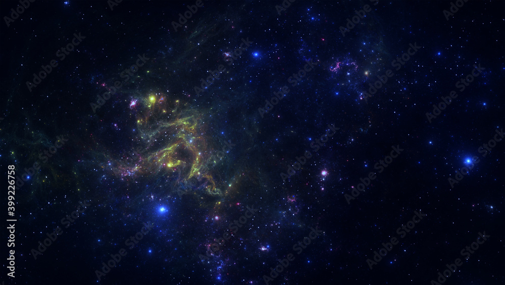 Canvas Prints deep space nebula with stars