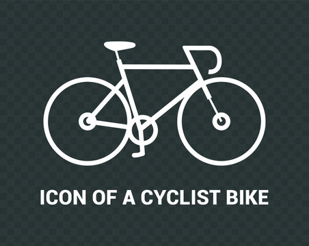 Vector image. Cycling icons. Image of sport.