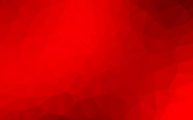 Light Red vector polygonal template.